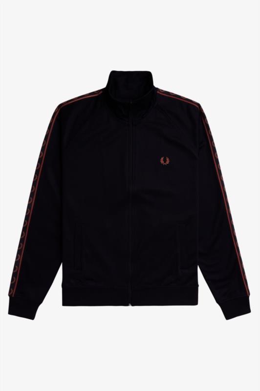 Chaqueta de chándal para hombre FRED PERRY con cinta deportiva en contraste