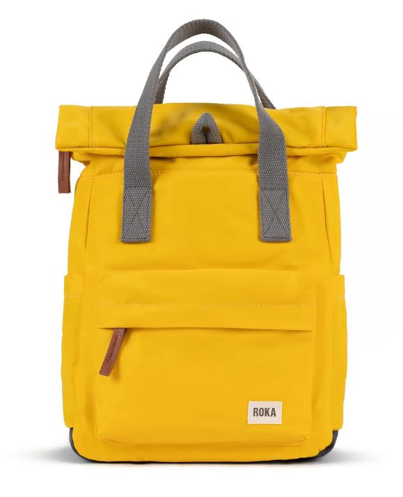 MOCHILA UNISEX ROKA CANFIELD B ASPEN YELLOW RECYCLED NYLON