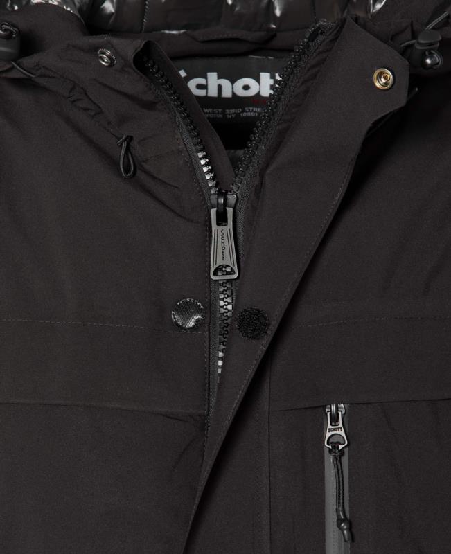 Chaqueta larga para hombre SCHOTT con capucha 