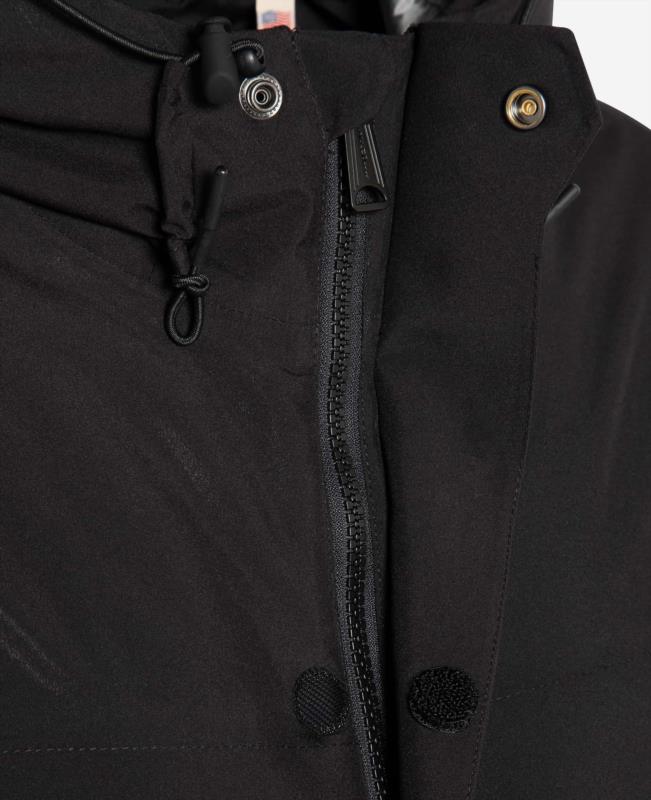 Chaqueta para hombre SCHOTT con capucha BLACK