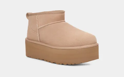 Botas Mujer UGG con plataforma Classic Ultra Mini sand