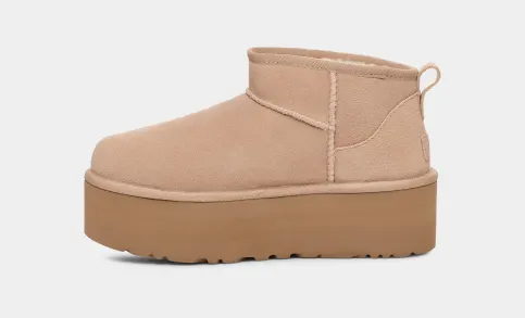 Botas Mujer UGG con plataforma Classic Ultra Mini sand