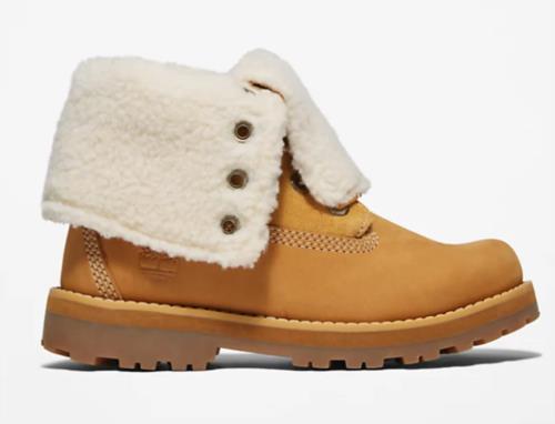 BOTA DE INVIERNO PARA MUJER COURMA ENROLLABLE EN AMARILLO