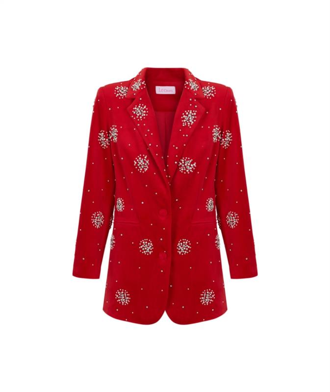 BLAZER LE CRUEL TERCIOPELO ROJO