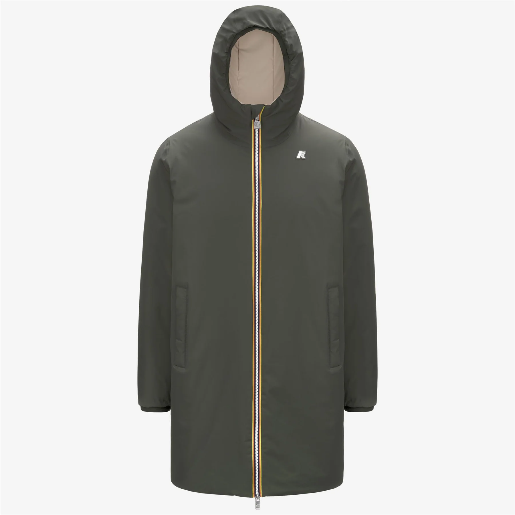 Chaqueta Reversible Kway Jacob ST Warm Double Green-Beig